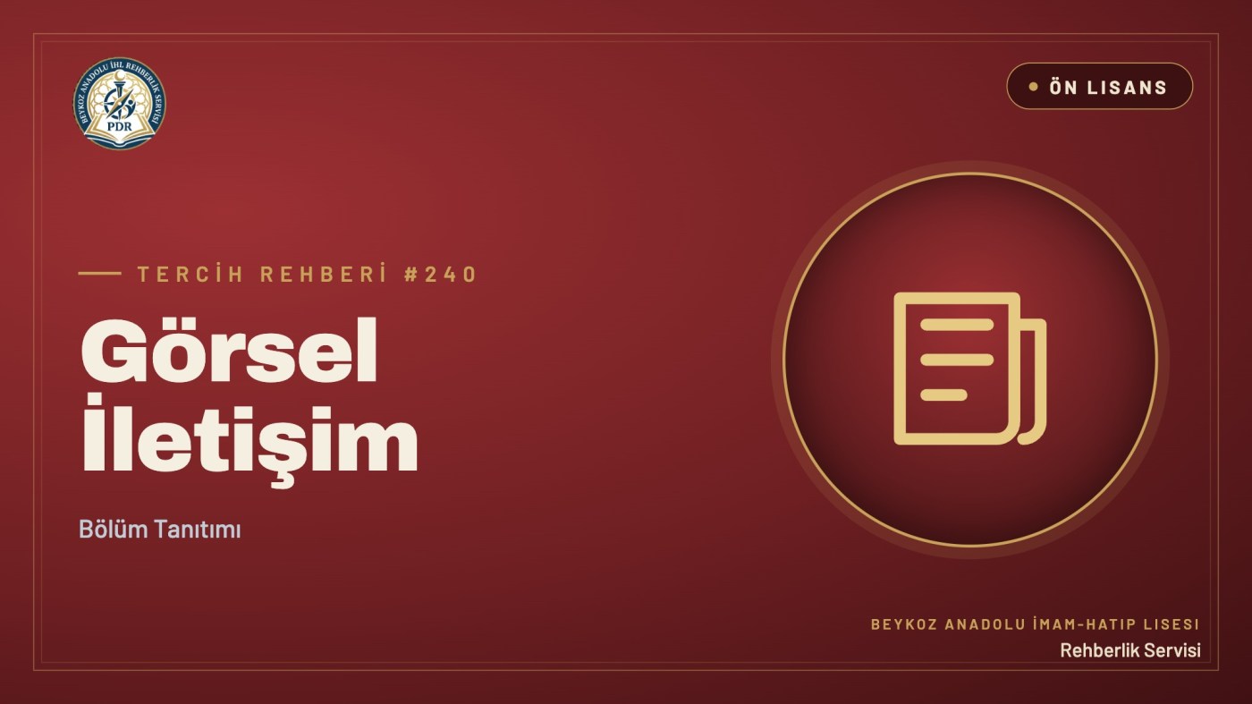 Görsel İletişim önlisans programı tanıtım kapağı