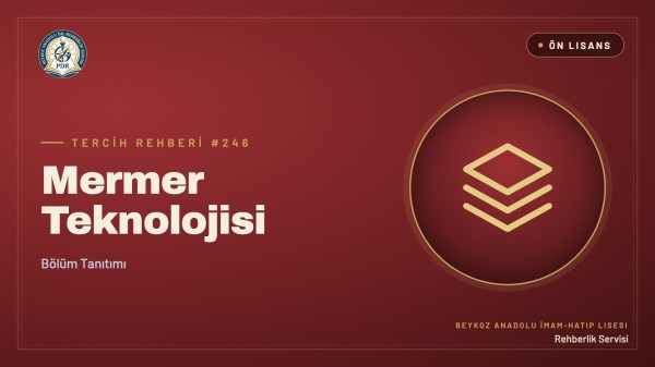 Mermer Teknolojisi önlisans programı tanıtım kapağı