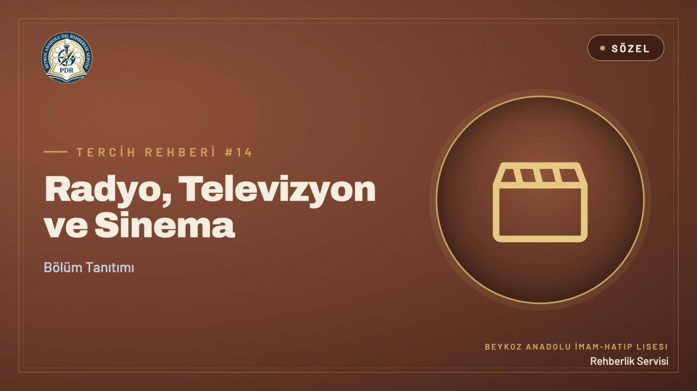 Radyo, Televizyon ve Sinema programı tanıtım kapağı