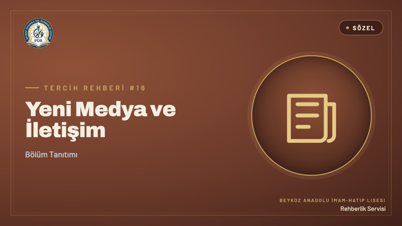 Yeni Medya ve İletişim programı tanıtım kapağı
