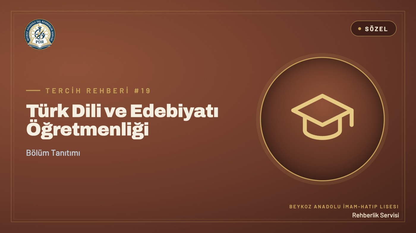 Türk Dili ve Edebiyatı Öğretmenliği programı tanıtım kapağı
