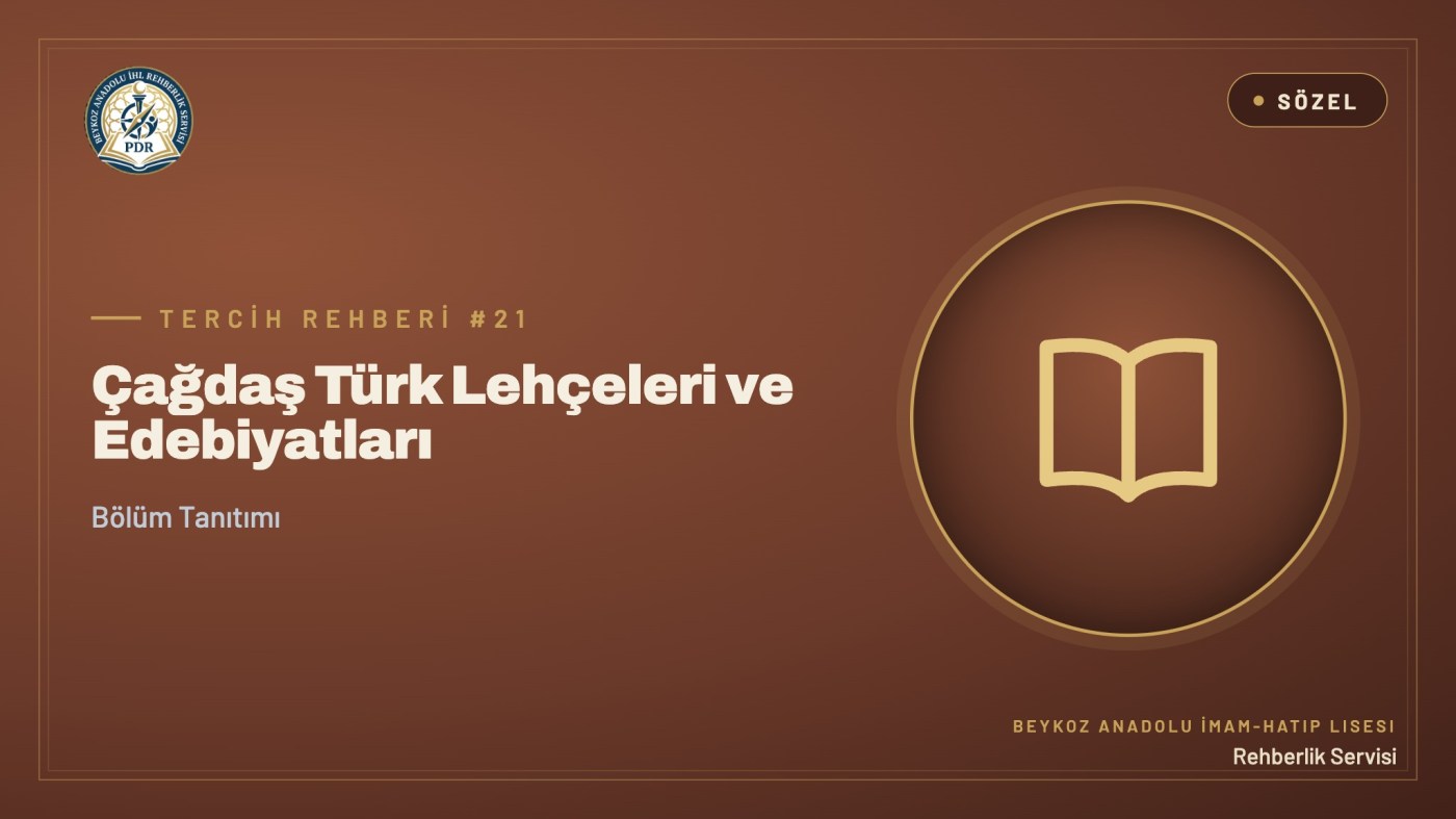 Çağdaş Türk Lehçeleri ve Edebiyatları programı tanıtım kapağı