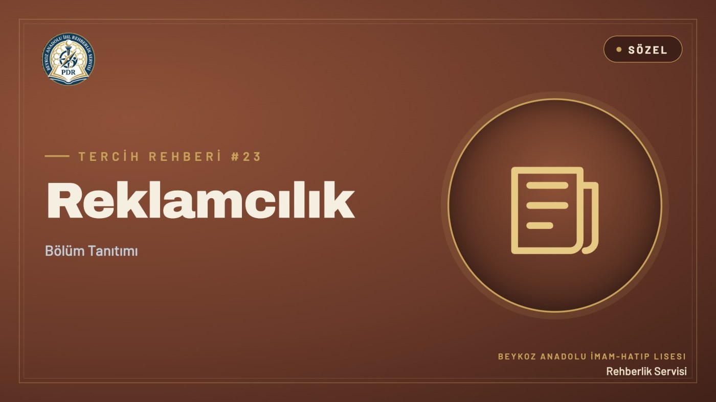 Reklamcılık programı tanıtım kapağı
