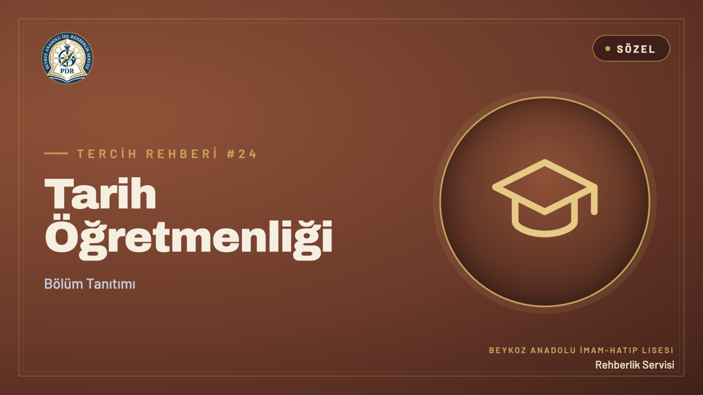 Tarih Öğretmenliği programı tanıtım kapağı