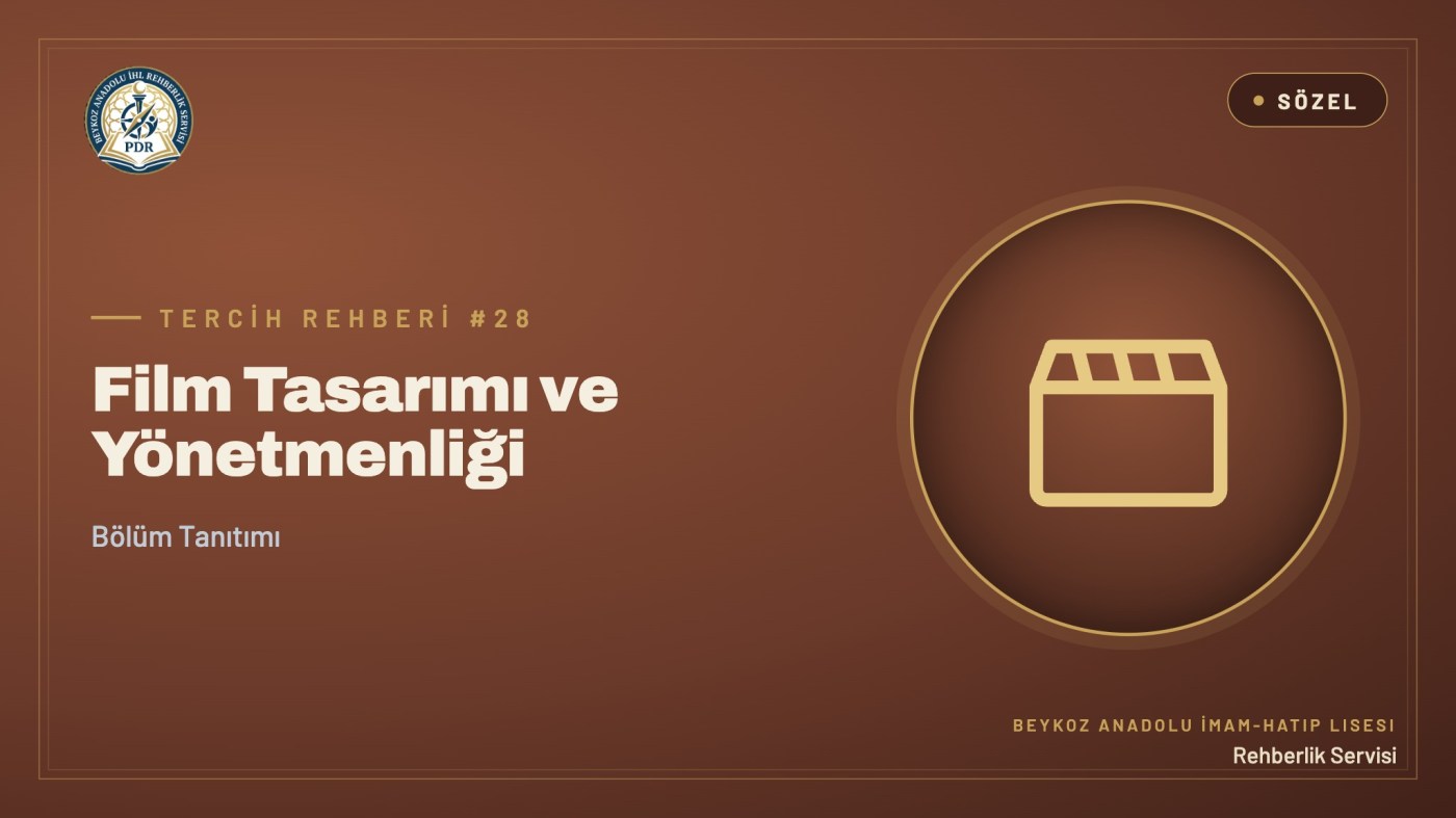 Film Tasarımı ve Yönetmenliği programı tanıtım kapağı
