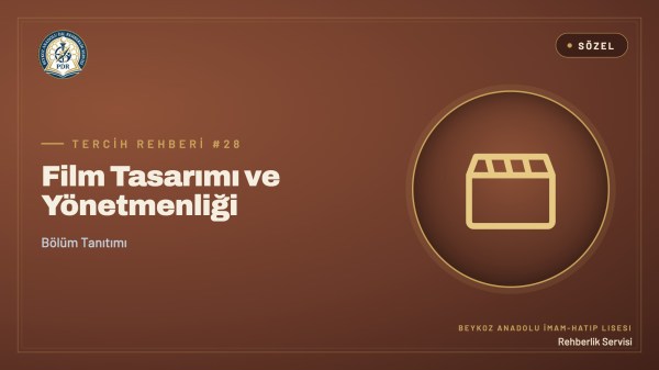 Film Tasarımı ve Yönetmenliği programı tanıtım kapağı