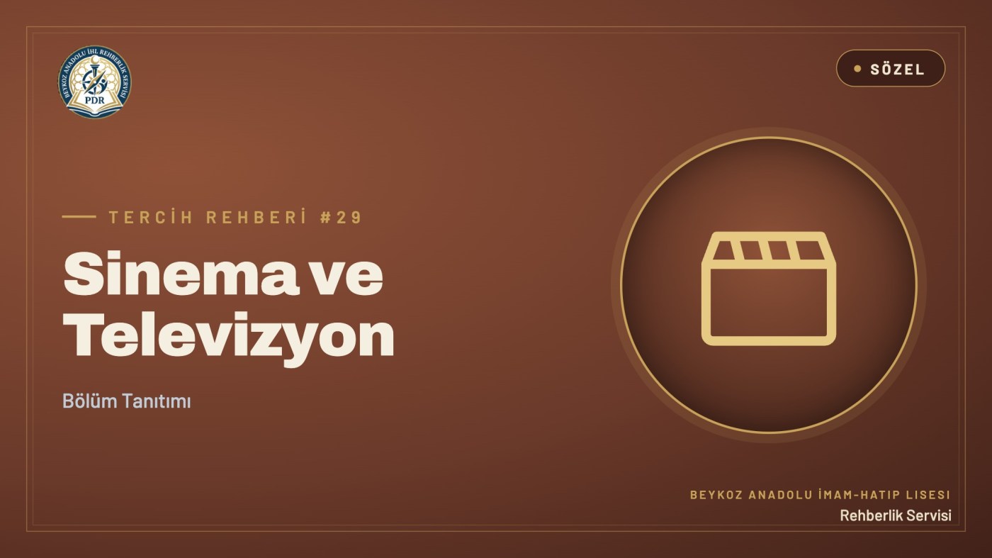 Sinema ve Televizyon programı tanıtım kapağı