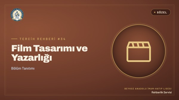 Film Tasarımı ve Yazarlığı programı tanıtım kapağı
