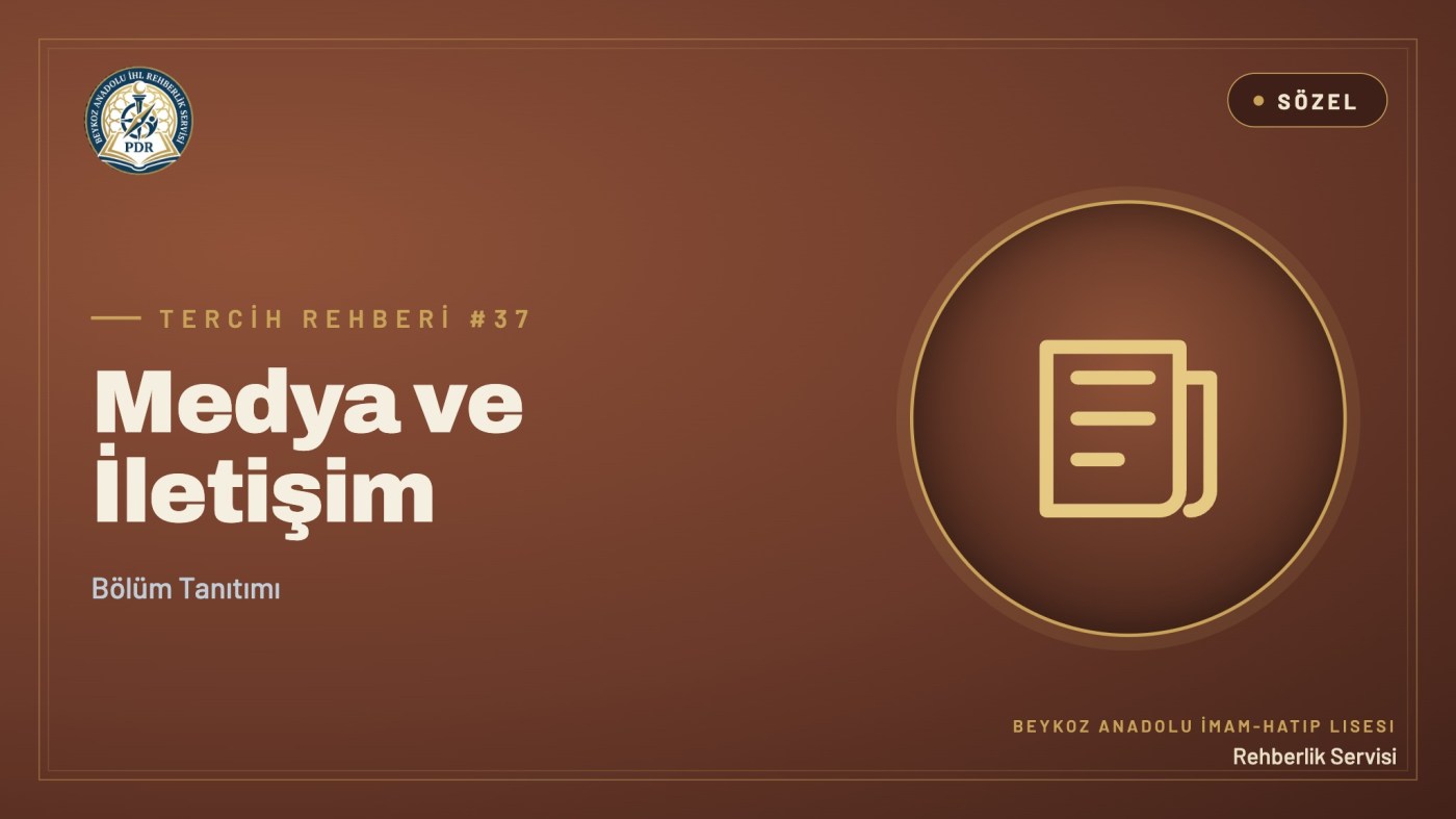 Medya ve İletişim programı tanıtım kapağı