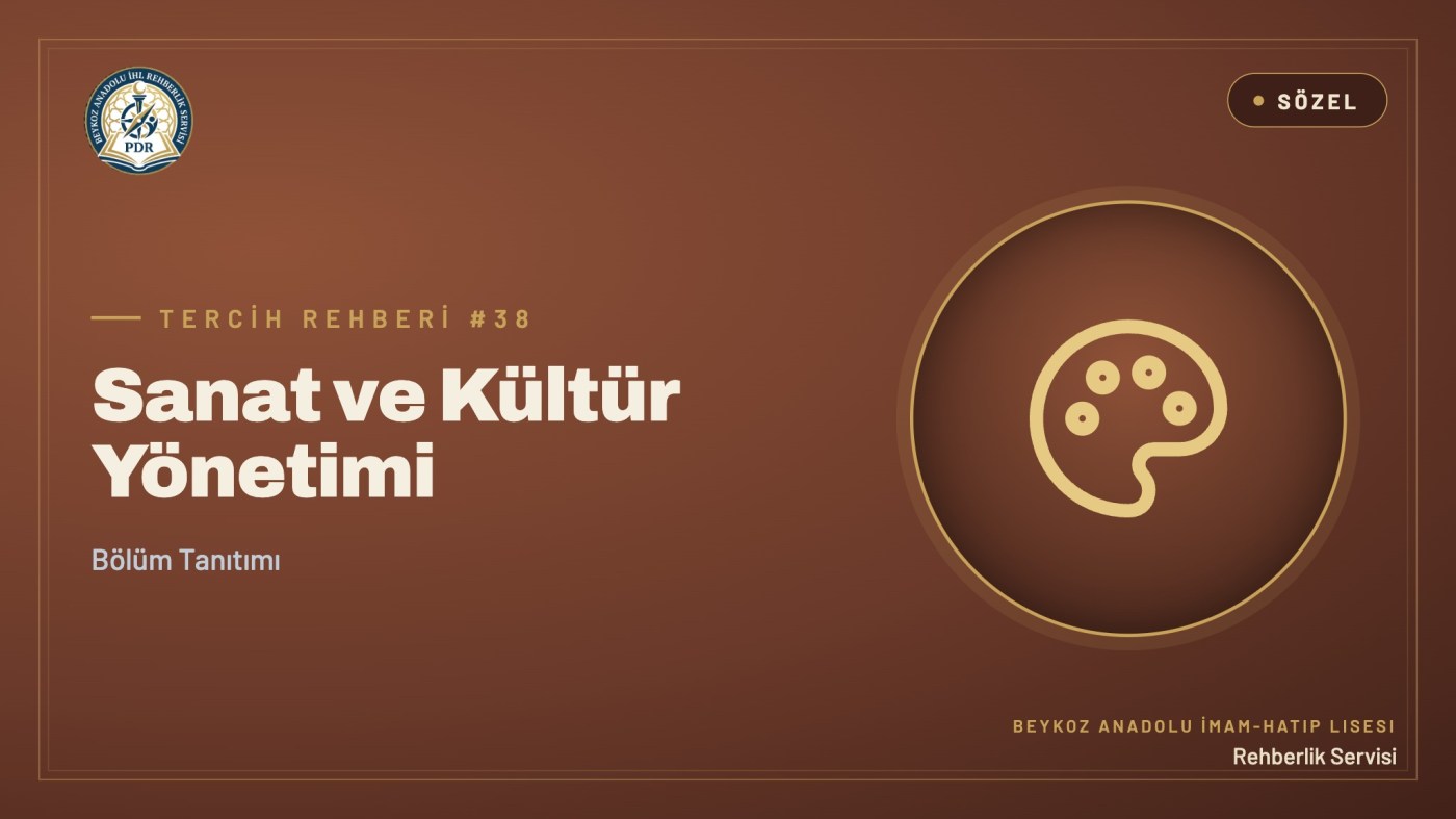 Sanat ve Kültür Yönetimi programı tanıtım kapağı