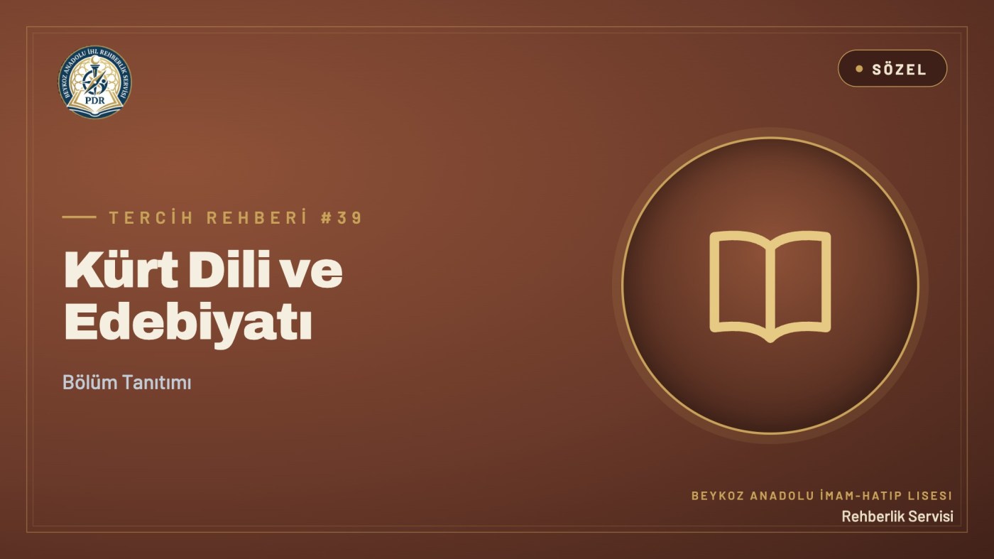 Kürt Dili ve Edebiyatı programı tanıtım kapağı