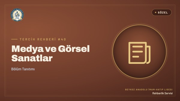 Medya ve Görsel Sanatlar programı tanıtım kapağı