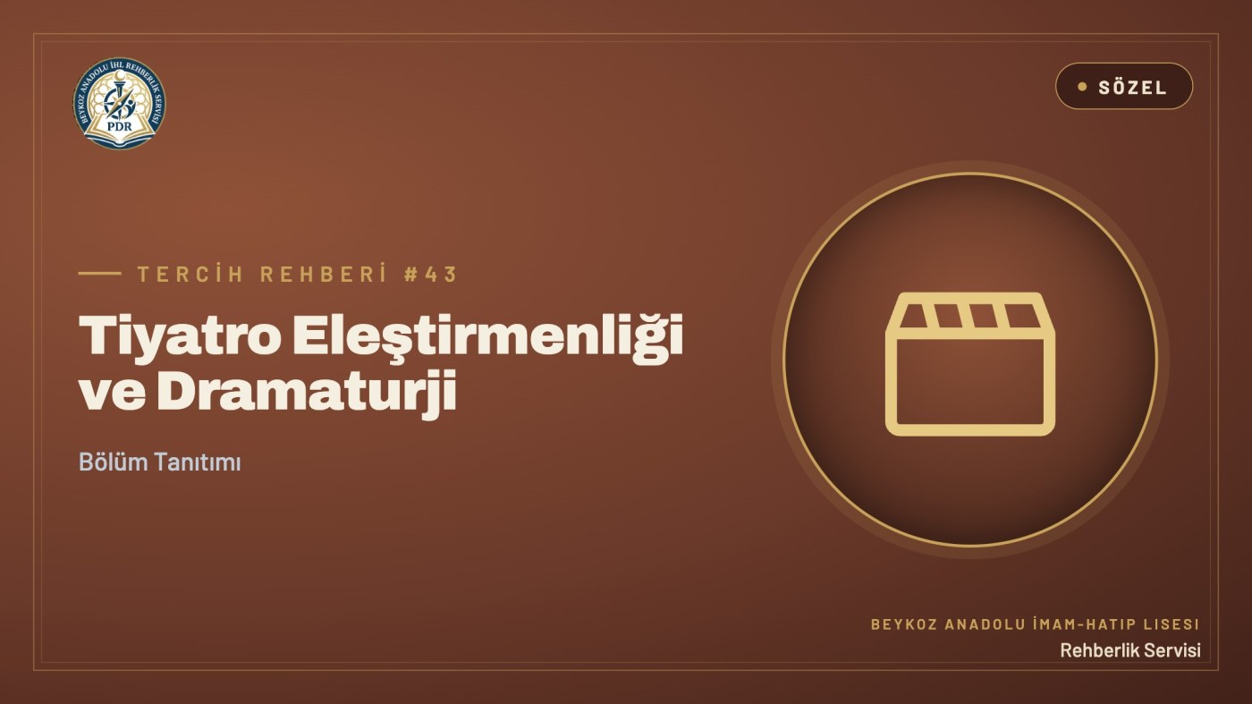 Tiyatro Eleştirmenliği ve Dramaturji programı tanıtım kapağı