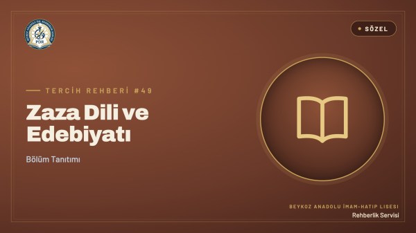 Zaza Dili ve Edebiyatı programı tanıtım kapağı