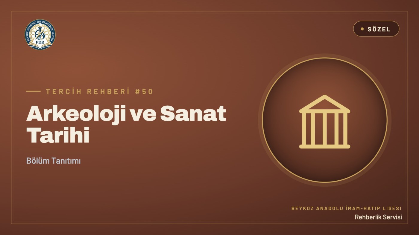Arkeoloji ve Sanat Tarihi programı tanıtım kapağı