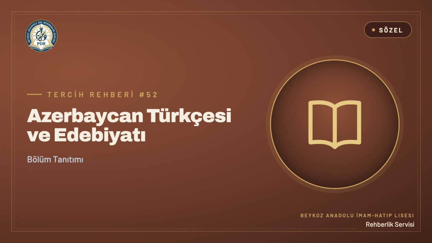 Azerbaycan Türkçesi ve Edebiyatı programı tanıtım kapağı