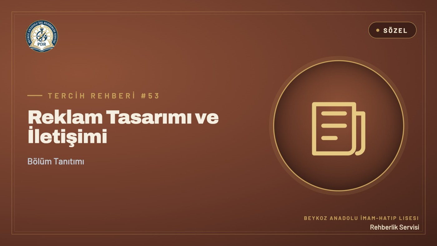 Reklam Tasarımı ve İletişimi programı tanıtım kapağı