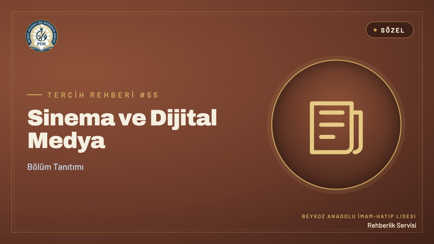 Sinema ve Dijital Medya programı tanıtım kapağı