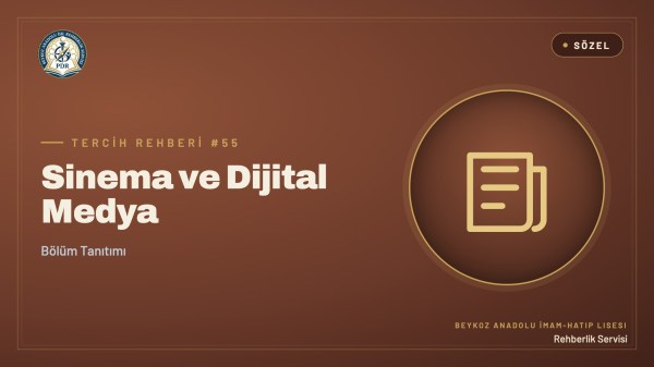 Sinema ve Dijital Medya programı tanıtım kapağı