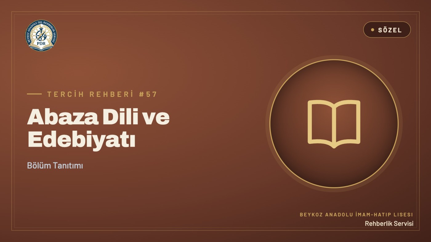 Abaza Dili ve Edebiyatı programı tanıtım kapağı